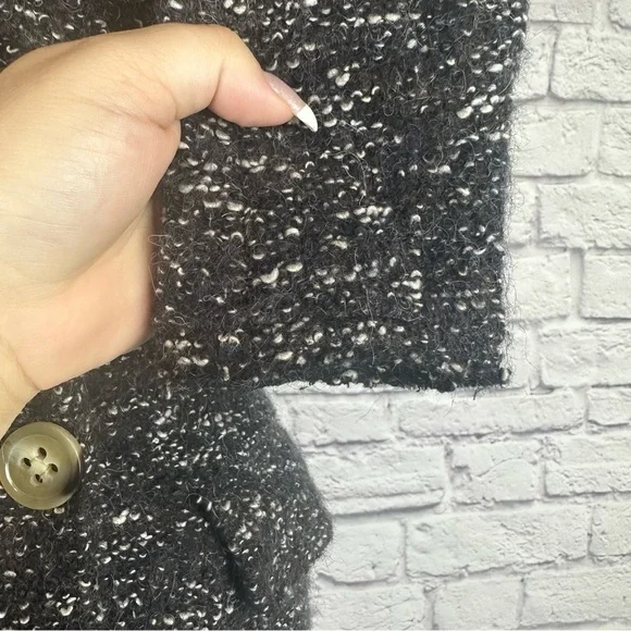 Isabel Marant Etoile Overton Boucle Alpaca Wool Double Breasted Coat Gray XS - Picture 11 of 16